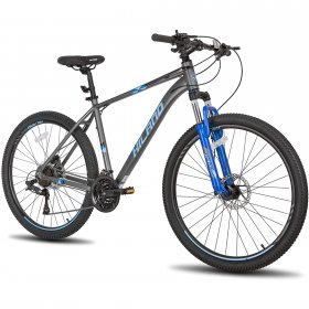 Hiland Aluminum Mountain Bike 27 Speeds, Hydraulic Disc-Brakes,Lock-Out Suspension Fork,27.5 inch Wheel,for Men Mens Mountain Bike Bicycle over 5