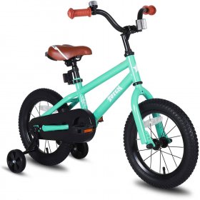 Joystar Totem 12 Inch Kids Bike with Training Wheels, Ages 2-4, Mint Green