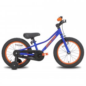JOYSTAR 16 inch Kids Bike with Training Wheels for 4 5 6 7 Years Old Boys, Toddler Cycle for Early Rider, Child Pedal Bike, Blue