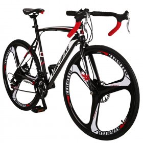 EUROBIKE XC550 Road Bike 21 Speed 700C wheels Racing Bike for Men 54Cm Adult Commuter Bicycle 3 Spoke wheels
