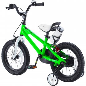Royalbaby Freestyle Green 16 In. Kids Bike Boys And Girls Kids Bicycle With Training wheels and Kickstand