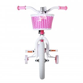 JOYSTAR Angel Girls Bike 16 Inch Kids Bike with Training Wheels for 4-7 Years Old Girls,Toddler Bicycle,Fuchsia