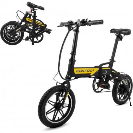 Swagtron Swagcycle EB5 Pro Plus Lightweight Aluminum Folding Electric Bike with Pedals