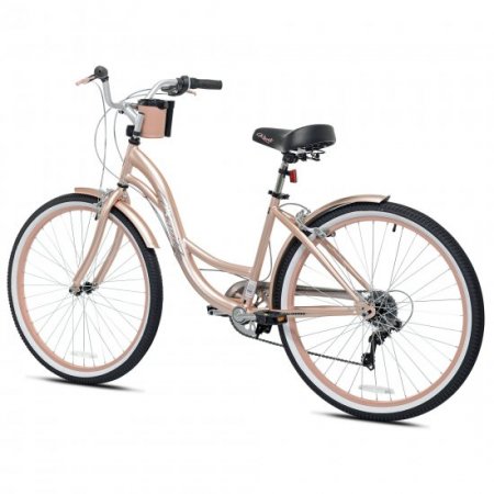 Kent 26 In. Bayside Women's Cruiser Bike, Rose Gold