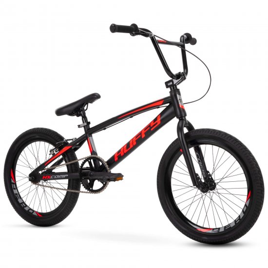 Huffy 20\" BMX Race HX-Comp Boys\' Bikes , Black / Neon Red