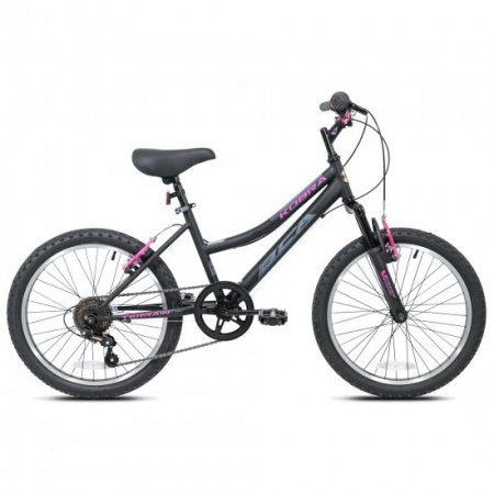 BCA 20-inch Girl's Kobra Mountain Bike, Black/Pink