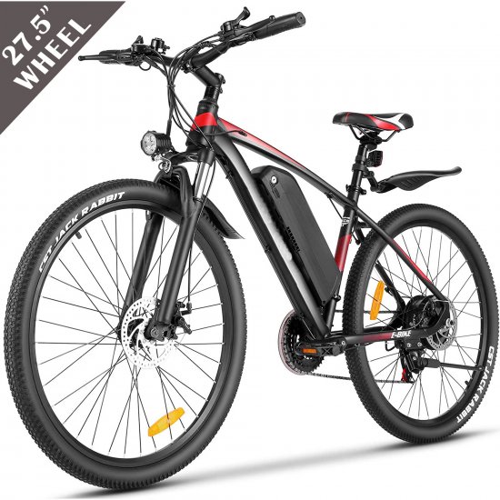 27.5\" Electric Bike for Adults 500W Mountain Bike 19MPH Adult Electric Bicycles Electric Commuter Bike with 48V Removable Battery, Up to 50 Miles, Shimano 21 Speed Ebike