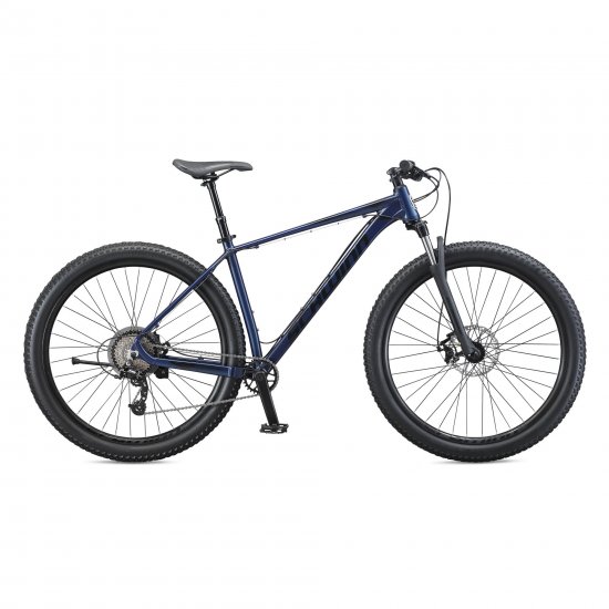 Schwinn Axum DP Mountain Bike with Mechanical Seat Post, Large 19-Inch Men\'s Style Frame, Blue