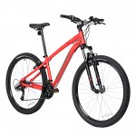 Decathlon Rockrider ST100, 21 Speed Mountain Bike, 27.5", Unisex, Red, Medium