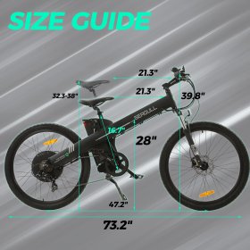 26 Inch 48V 12.5Ah Mountain Electric E-Bike Aluminum Light Sensor Bicycle Hydraulic Brake e-Bike Pedal assist w/Suspension