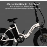 Folding Electric Bike 20" x 4.0 Fat Tire Electric Bike 500W City Ebike Adult Electric Bicycles with Removable Battery, Up to 50 Miles, Shimano 7-Speed Electric Commuter Bike for Adults