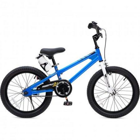 Royalbaby Freestyle Kids Bike 18 In. Girls and Boys Kids Bicycle Blue with Kickstand