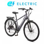 Schwinn Bay Ridge Hybrid Electric Ebike, 700c Wheels, 7 Speeds, 40+ Miles, L/X, Gray