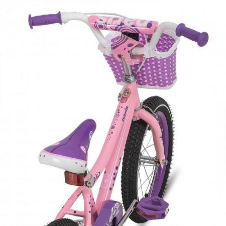 JOYSTAR 16 Inch Paris Girls Bike for 4-7 Year Old Kids, Purple/Pink