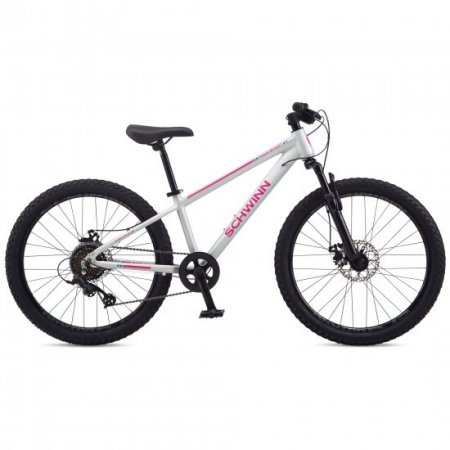 Schwinn 24" Axum Sport Boys, Girls Mountain Kids Bike, Gray