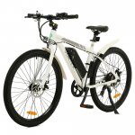 ECOTRIC Electric Commuter Bike for Adults 26" White Ebike with 350W Motor, 20MPH Mountain Bicycle with LED Display, Removable 36V/12.5Ah Battery, Shimano 7 Speed Gears, UL Certified E-Bike