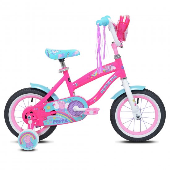 Kent Bicycles Peppa Pig 12\" Girl\'s Bicycle, Pink/Blue