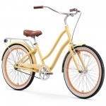 sixthreezero EVRYjourney Women's 26" 3-Speed Step-Through Touring Hybrid Bicycle, Cream