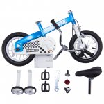 RoyalBaby 14 Inch Formula Toddler and Kids Bike with Training Wheels Child Bicycle Blue