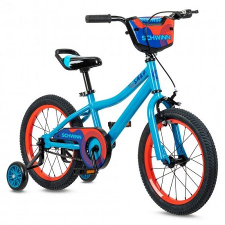 Schwinn Snap Kids Bike, 16 in, Light Frame, Boys, Blue