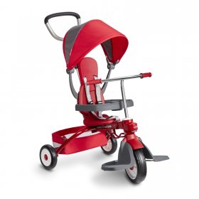 Radio Flyer, EZ Fold 4-in-1 Stroll 'n Trike, Folding Trike, Red