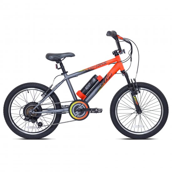 Kent 20 In. Torpedo Ebike Orange and Gray, Electric Bicycle