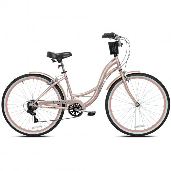 Kent 26 In. Bayside Women\'s Cruiser Bike, Rose Gold