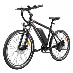 Heybike Jasion Electric Bicycle for Adults, ebike 26" Tires, Electric Mountain Bike with 350W Brushless Motor,40Miles Commuting Electric Mountain Bike, Shimano 7 Speed, Front Fork Suspension