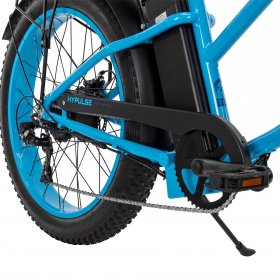 Huffy Hypulse 26-inch 7-Speed Electric Bike Blue, 48V, 500W, UL 2849 Compliant