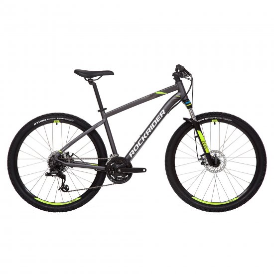 Decathlon Rockrider ST520, 21 Speed Mountain Bike, 27.5\", Gray, Small